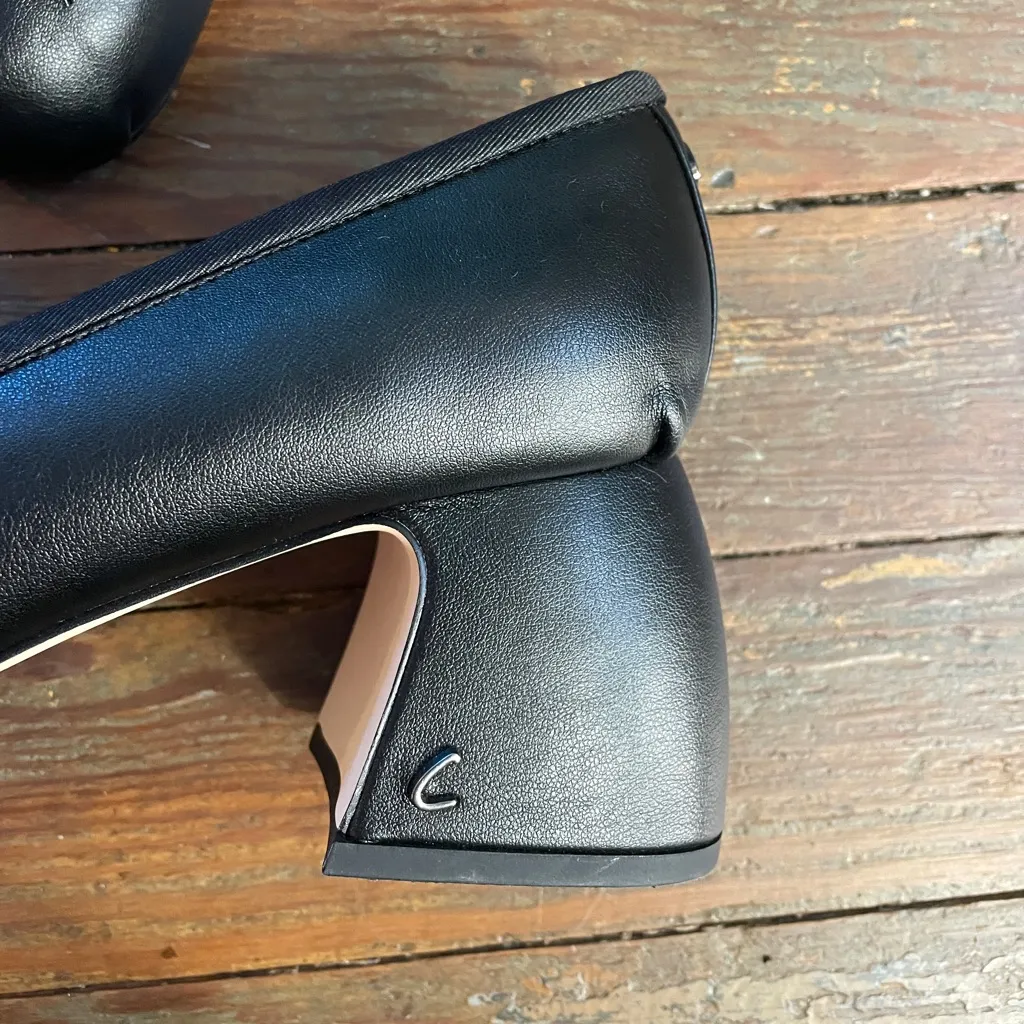 Circus by Sam Edelman Della Black Ankle Wrap Block Heel Pumps - Sz 10 π§‘π - Image 9