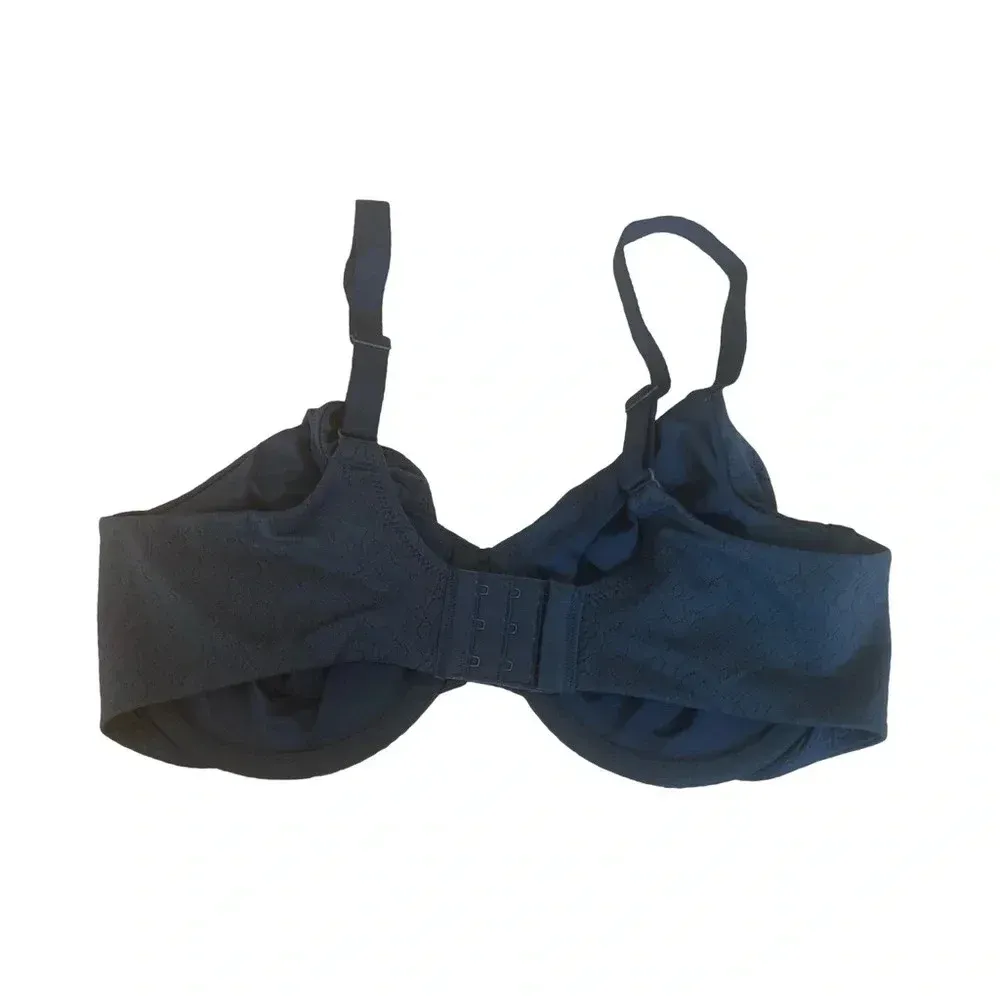 WACOAL INSIDE JOB UNDERWIRE Full Coverage BRA 855345 Navy WOMEN'S‎ SIZE 34DD - Image 2