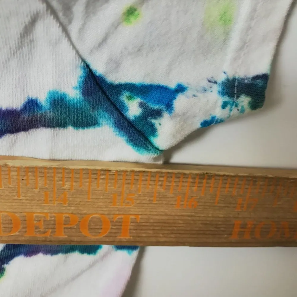 Gildan T Shirt Womens Multicolor Extra Small Trendy Tie Dye Festival V-Neck Tee - Image 5