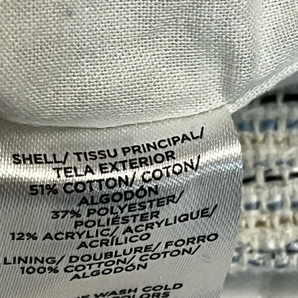 Loft gray and white tweed mini skirt NWOT - Image 5