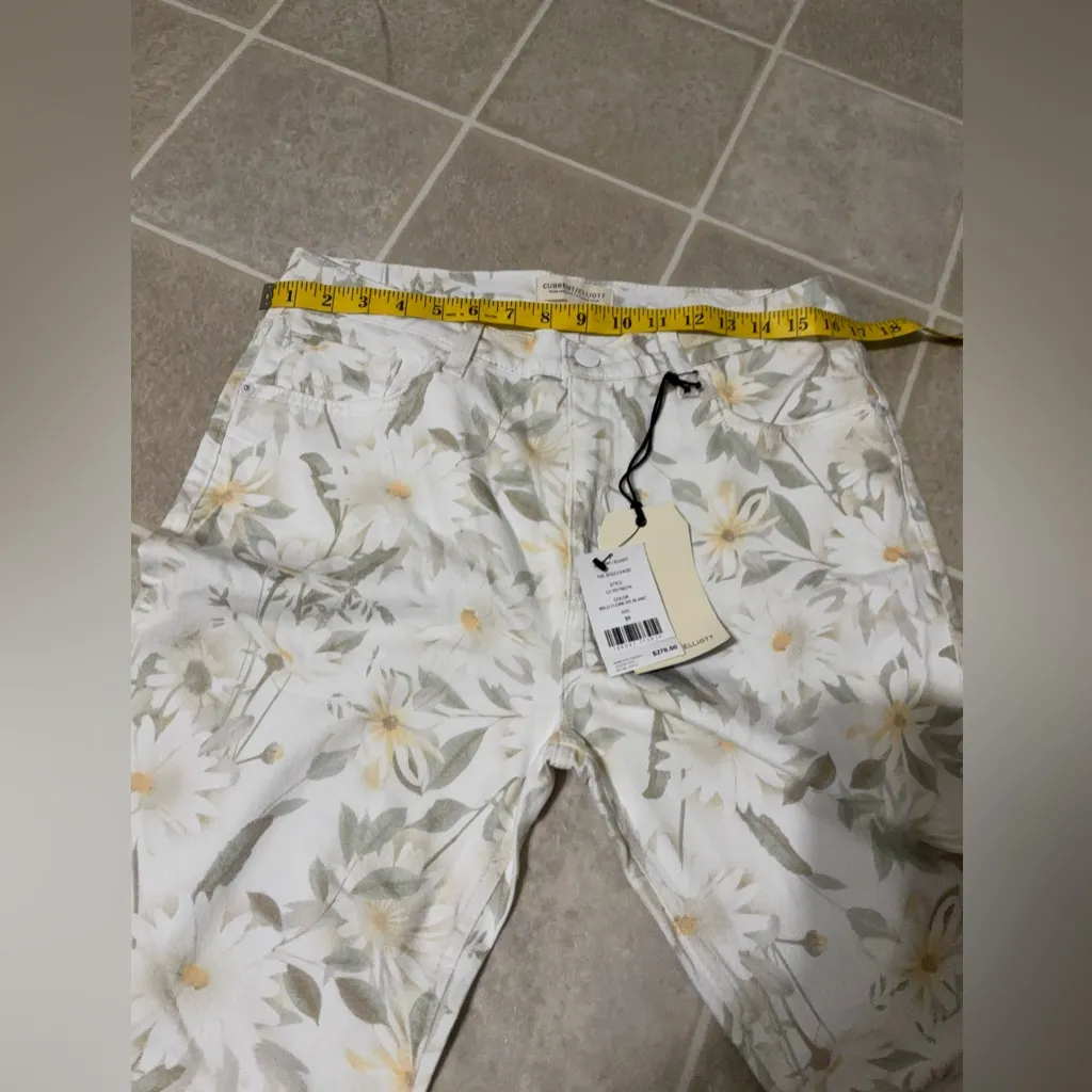 Current/Elliott White Floral Pants - Image 6