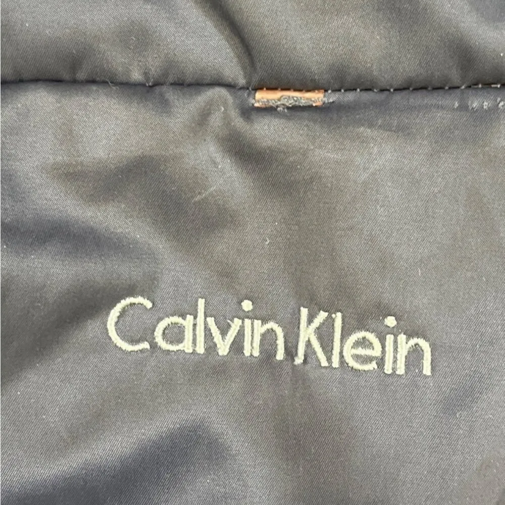 Calvin Klein Women's Grey Hooded Trench Coat Size L SKU 5516 - Image 4