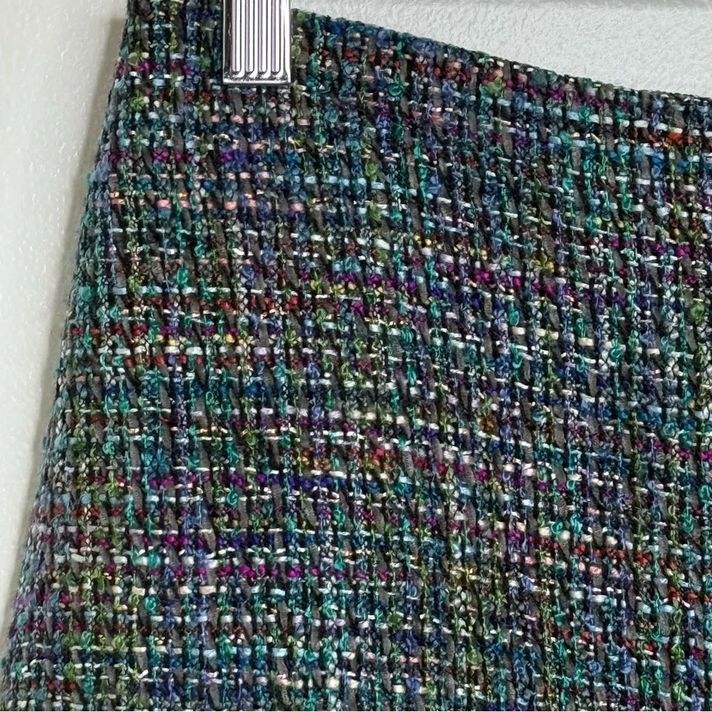 Coldwater Creek Multicolor Tweed Pencil Skirt Women’s Size 8 Lined Professional - Image 2