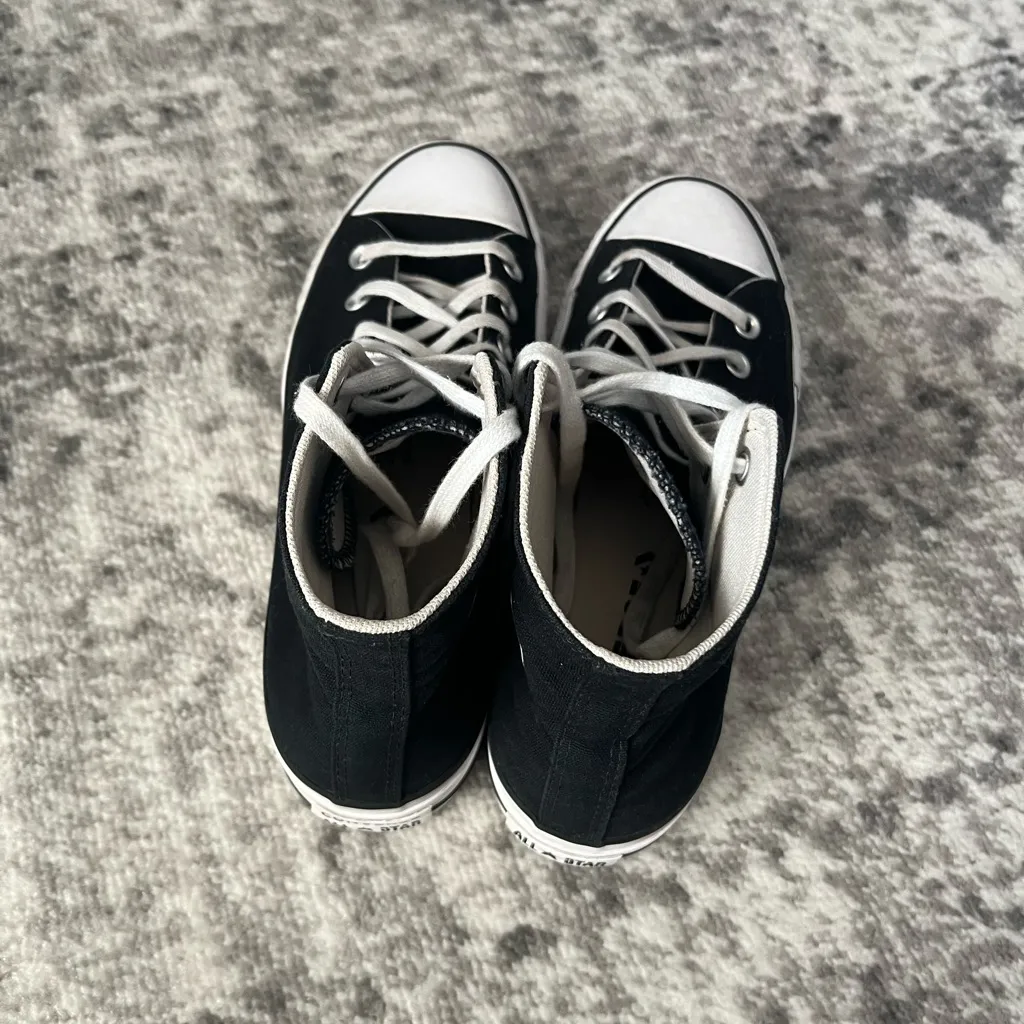 Black Platform Converse High Top - Image 4