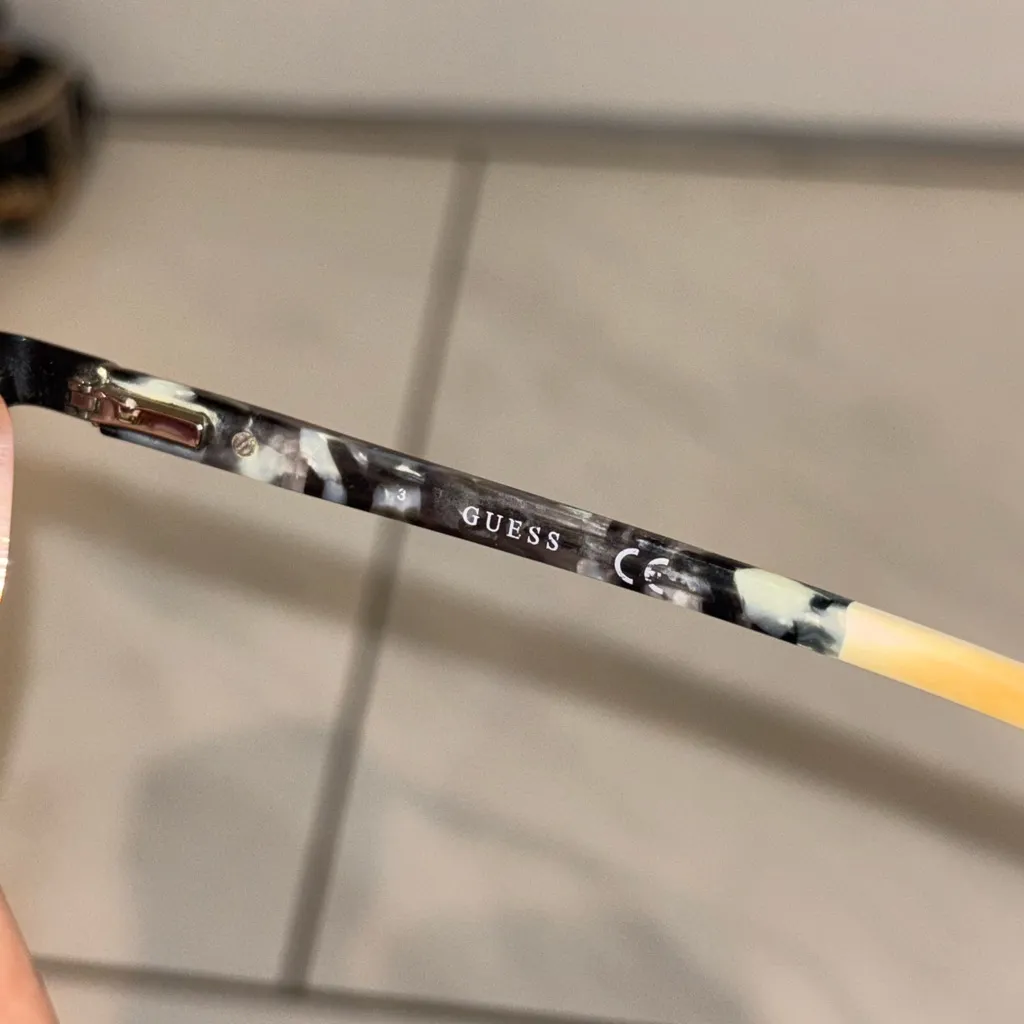 GUESS GU2699 002 Matte Black and Ivory Womens Full Rim Eyeglasses 54-15-140 - Image 7