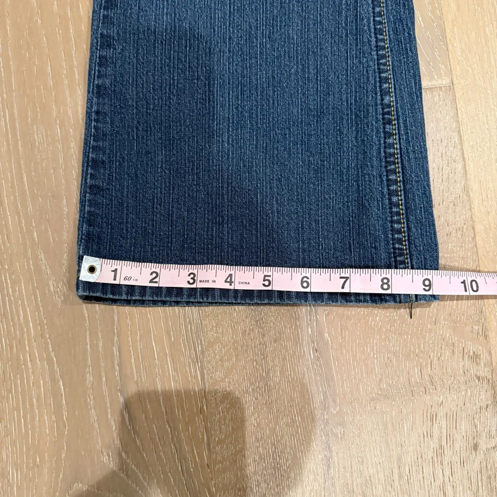 Levi Strauss boot cut jeans denim size 16 short Blue - Image 8