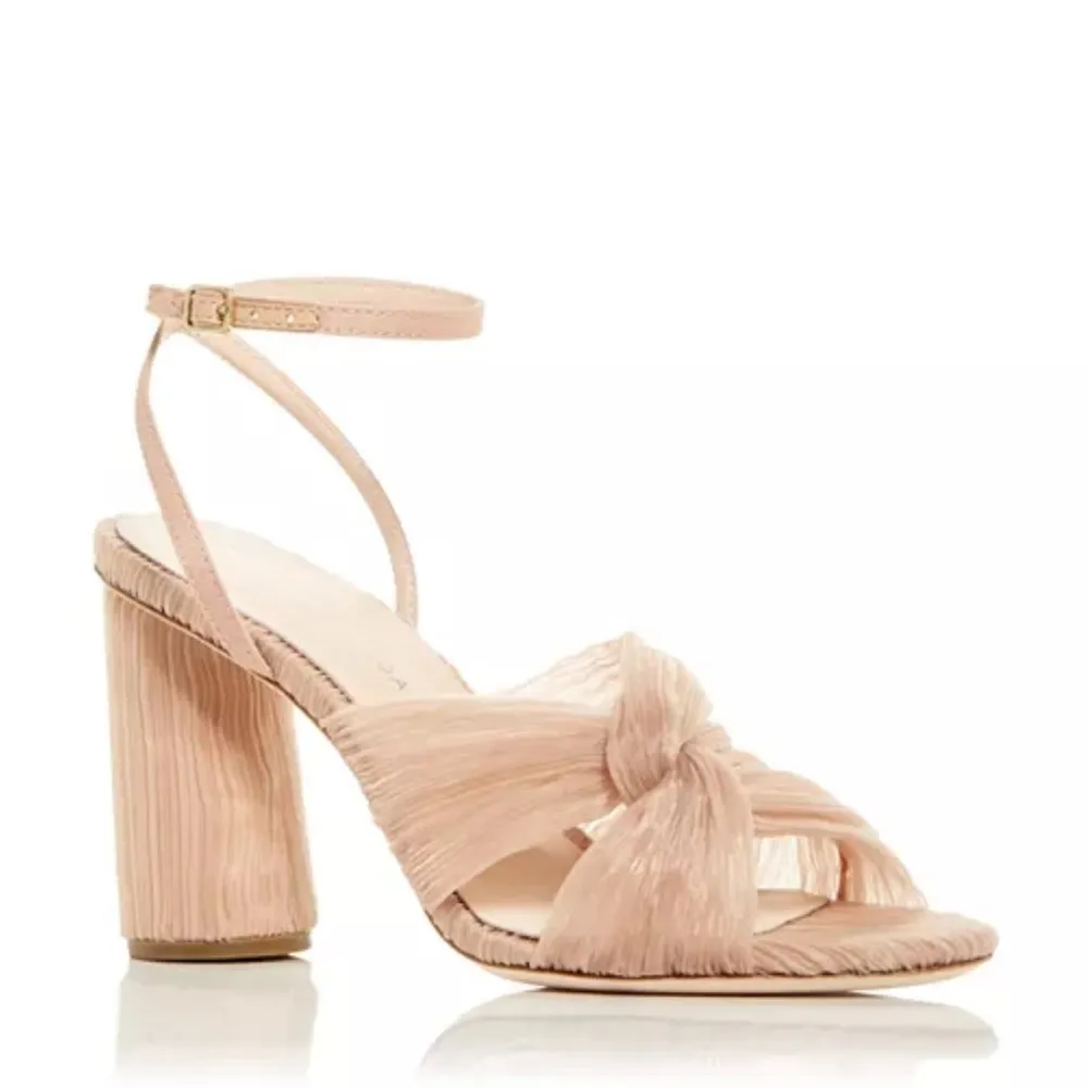 Loeffler Randall Reed High Heel Pleated Sandals in Beauty, Size 5 New in Box - Image 4