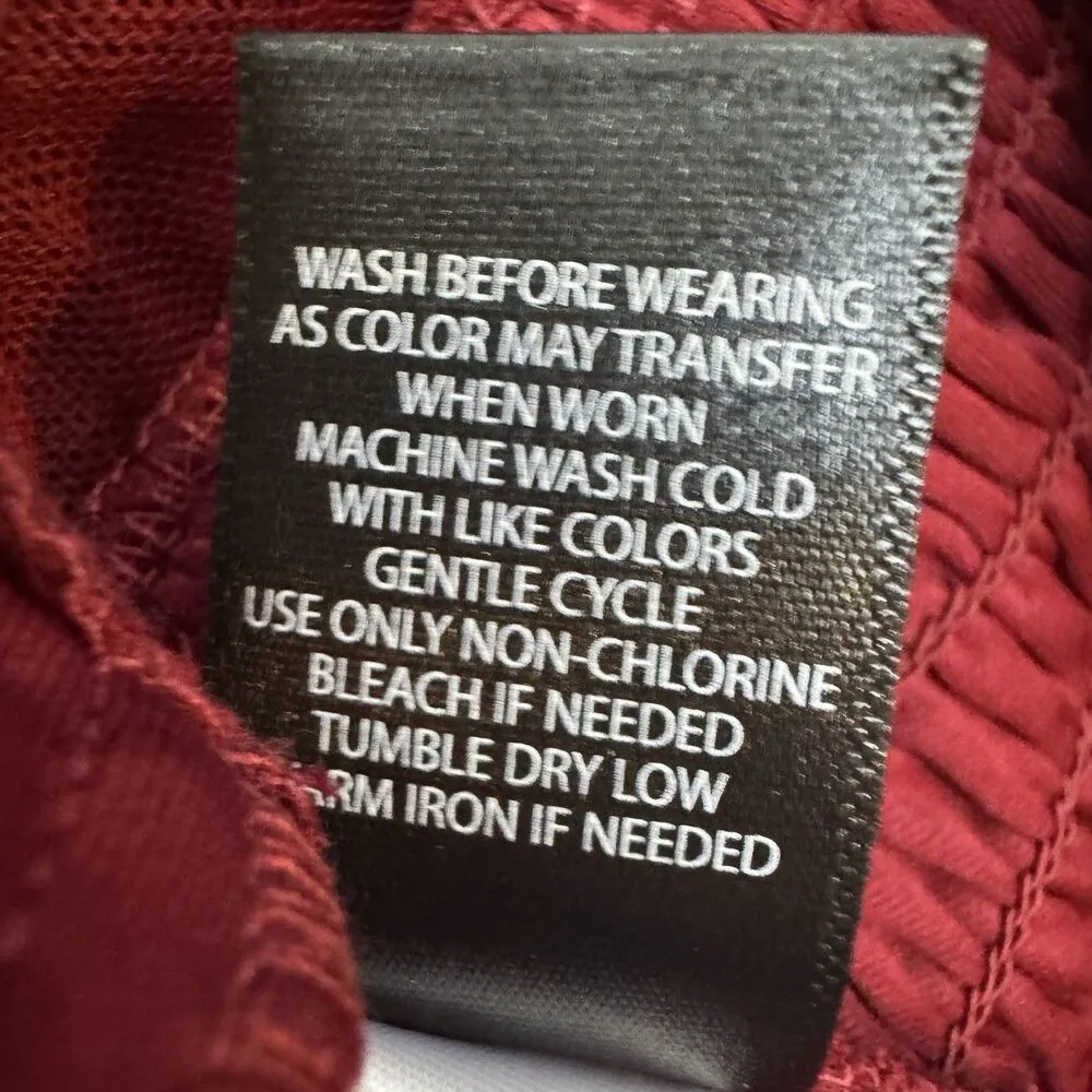 Torrid Lace Smocked Crop Babydoll Tank Top Size 1X Dark Red Whimsigoth Grunge - Image 8