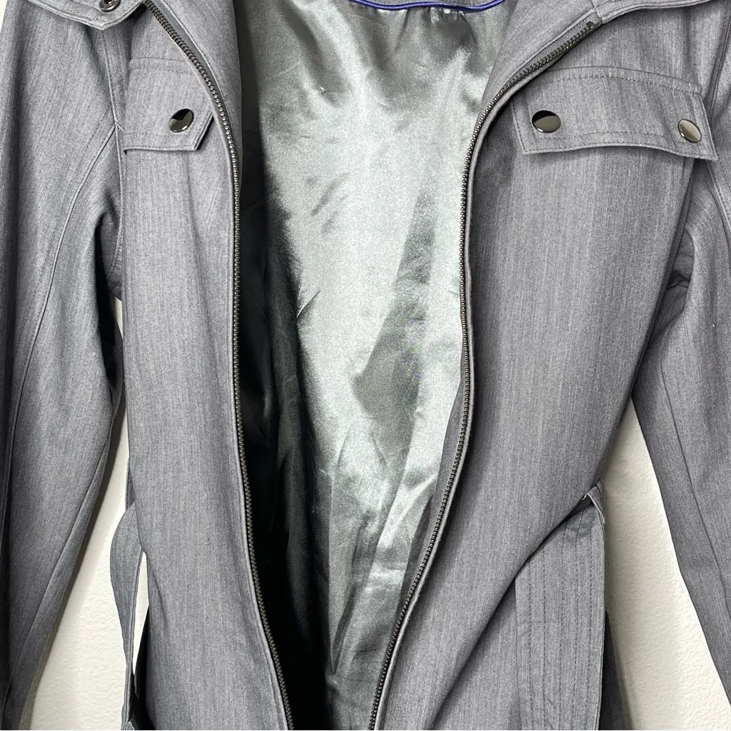 Metro  by Kristen Blake Gray Trench Coat S - Image 11