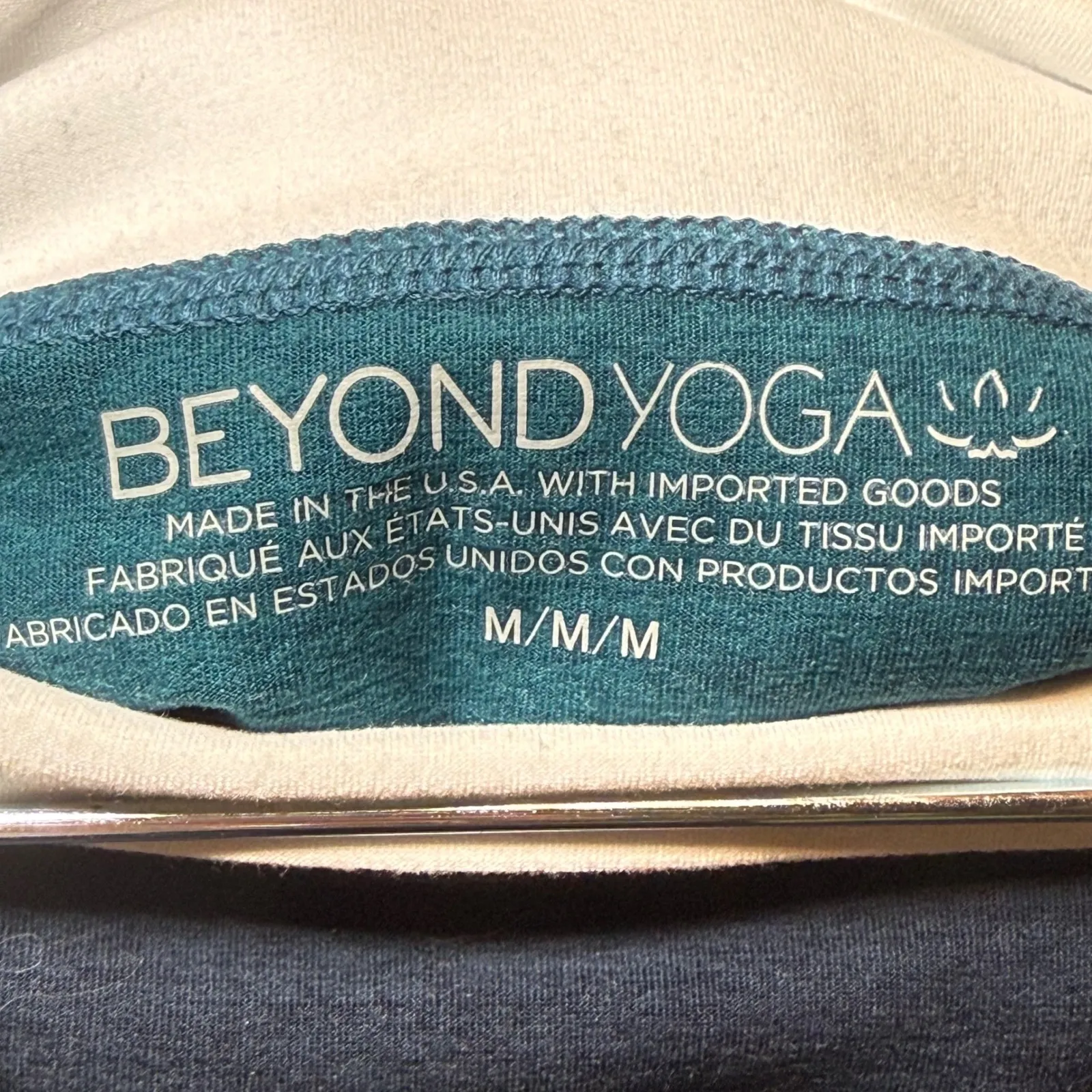 Beyond Yoga High Waist Leggings Teal Activewear Athleisure Gym Sporty Medium - Image 2