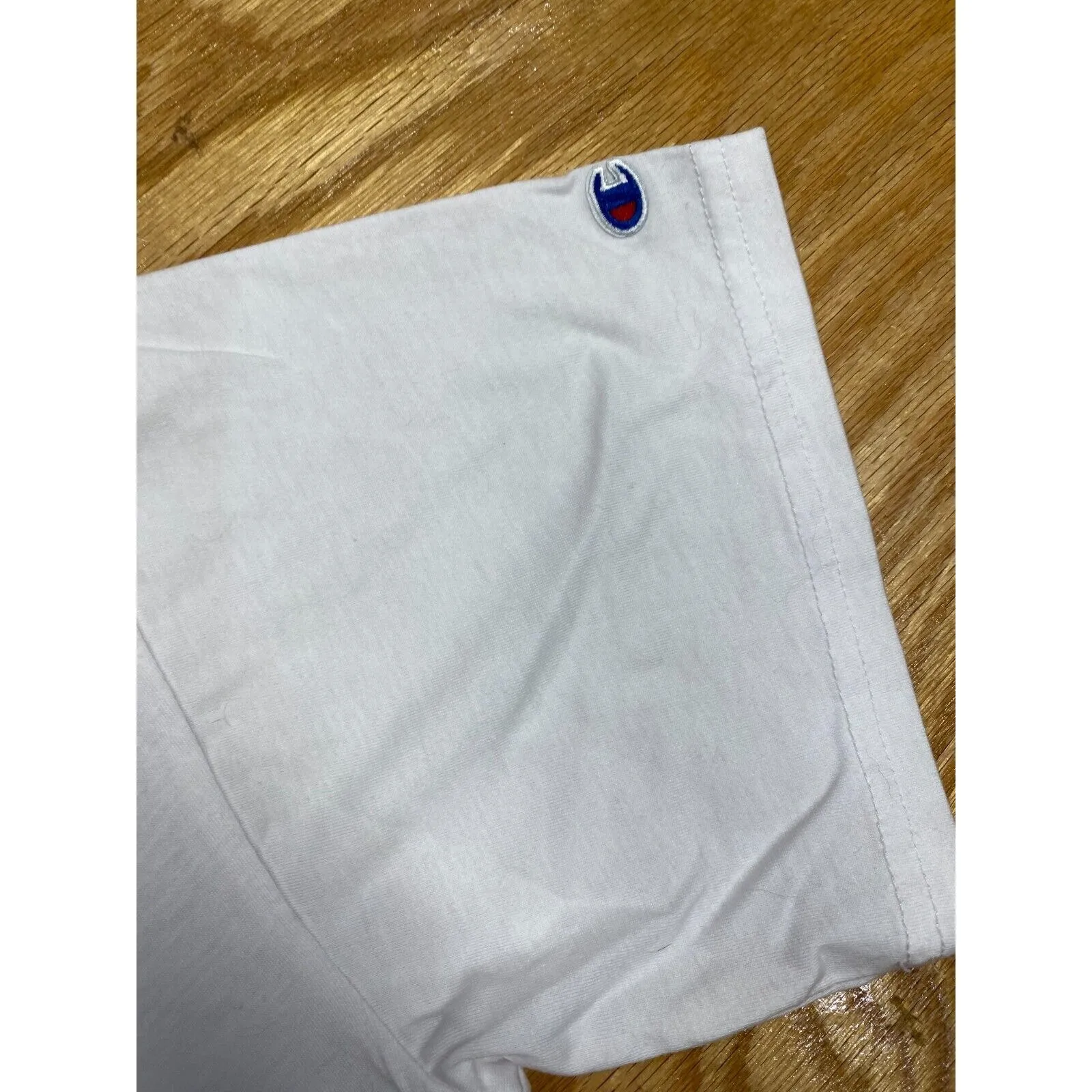 Champion Activewear T-Shirt women XL White Short Sleeve Graphic Logo B61 - Image 3