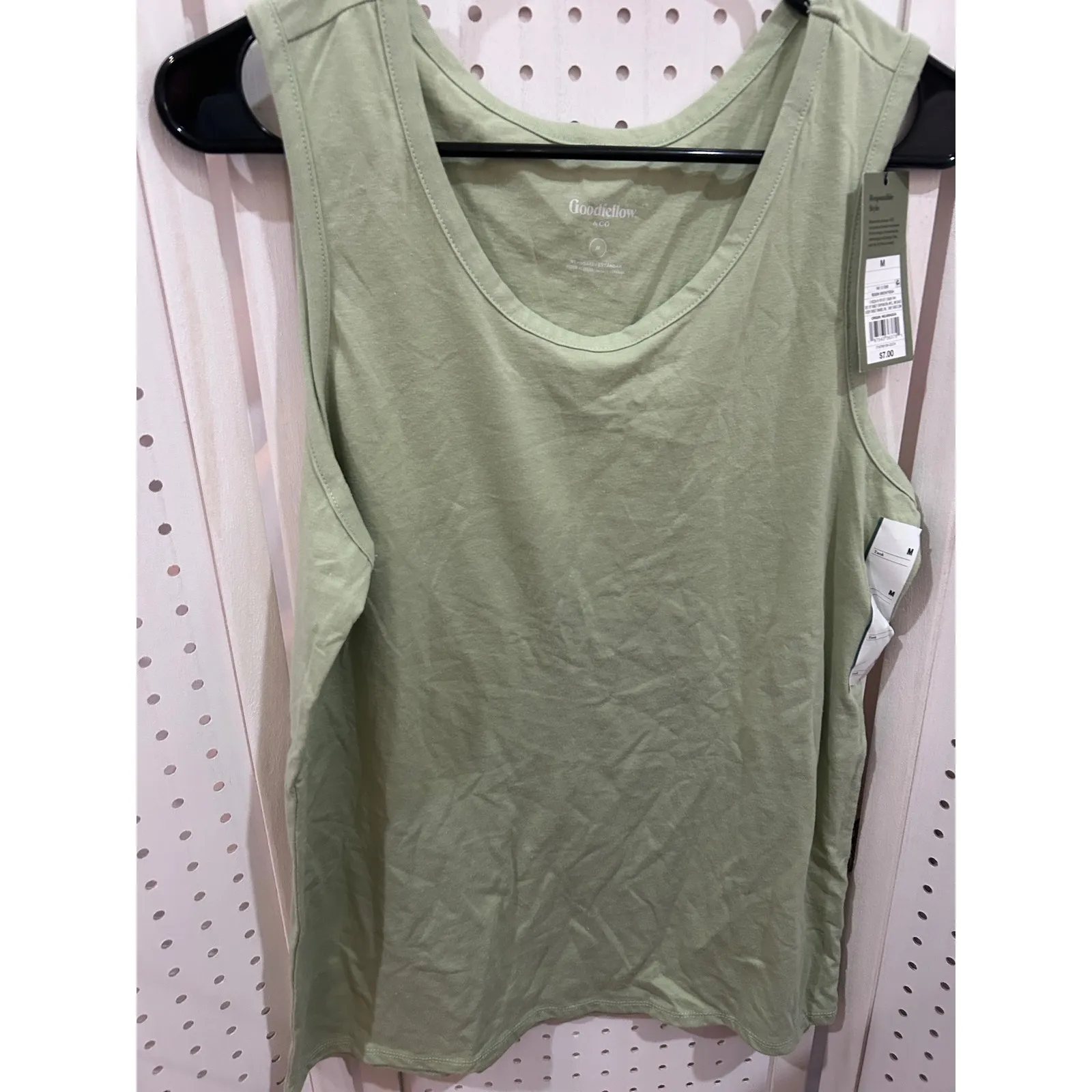 Goodfellow & Co Mens Sleeveless Tank Top Olive Green Size Medium Basic Essential - Image 3