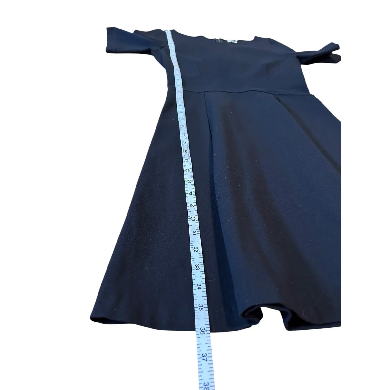 J. CREW Women's Dress Size 4 Black Jersey Career Corpcore Twee Bossgirl Midi - Image 6