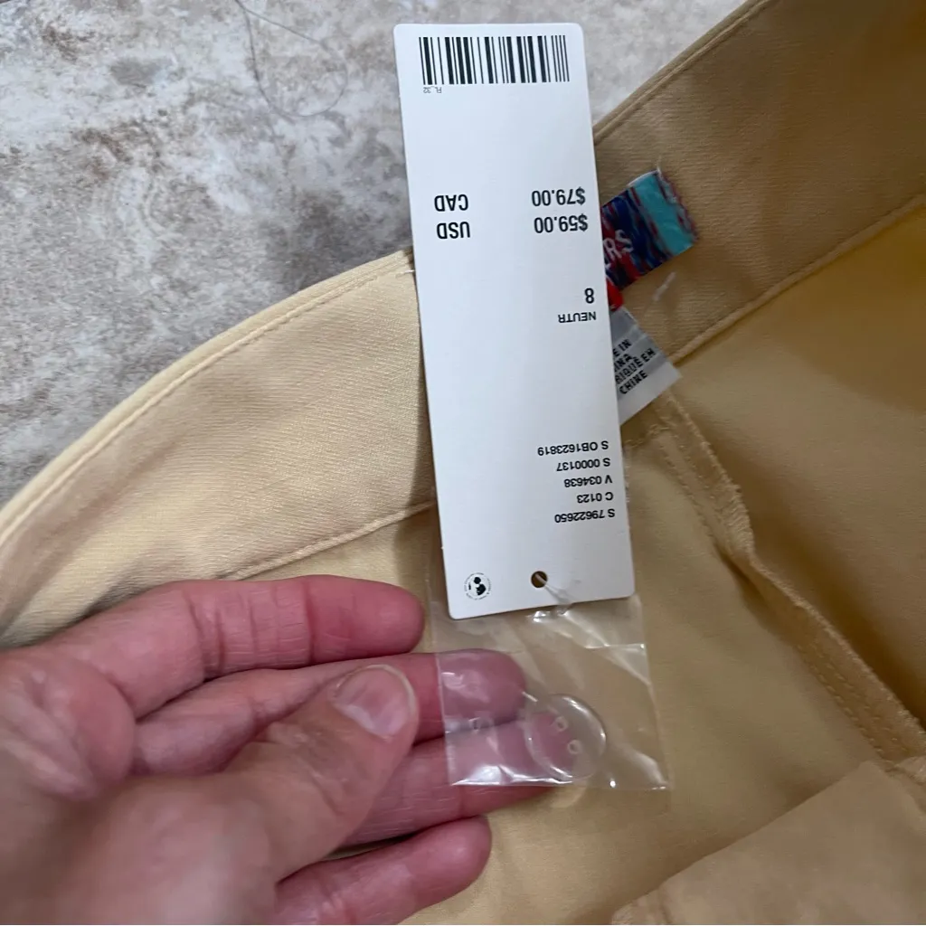 Urban Outfitters  Neutral High Rise Women’s Trouser Pants Sz‎ 8 MSRP $ 59 Yellow - Image 9