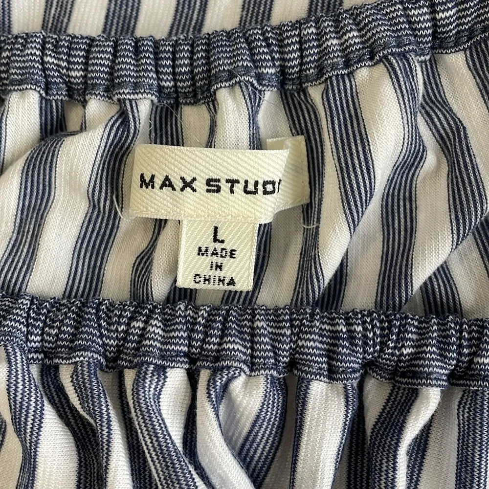 Max Studio Striped Off Shoulder Top - Image 6