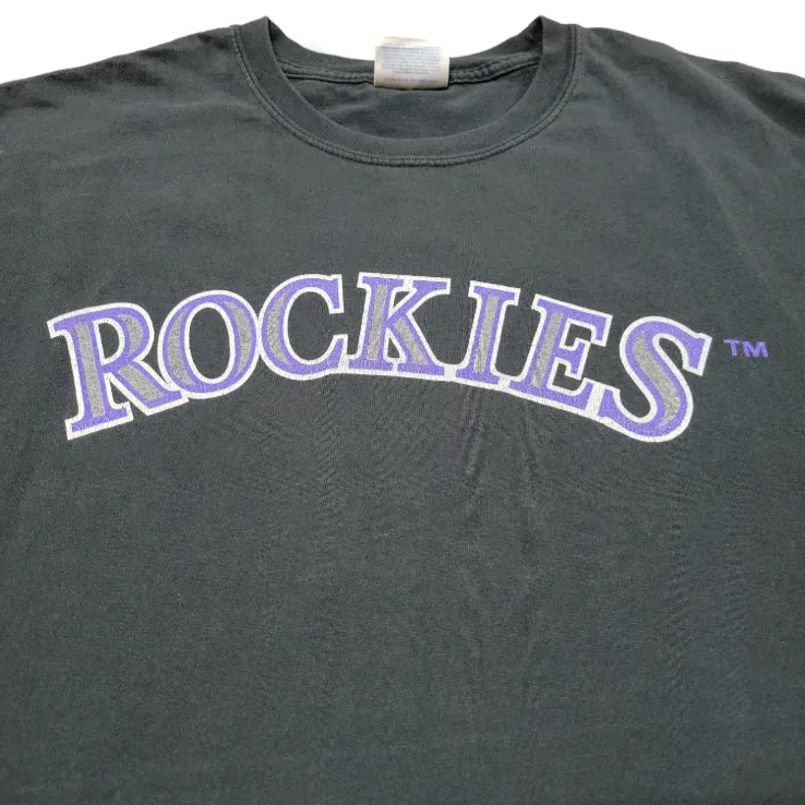 Colorado Rockies Shirt Size XL Jamey Carroll 1 Graphic Tee Graphic Print T-Shirt Unisex - Image 5