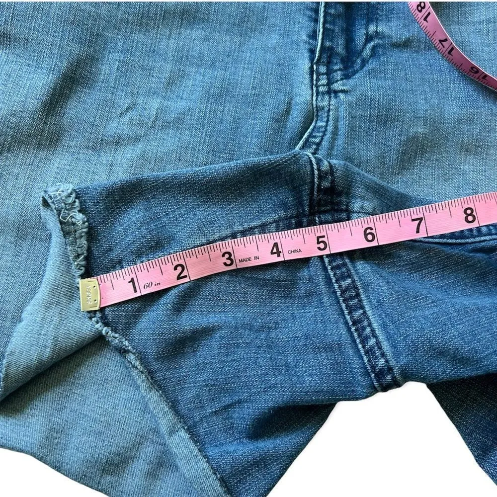 Lane Bryant Weekend Raw Hem Denim Short Size 24 - Image 8