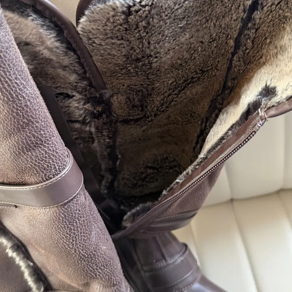 Wanderlust Gabrielle 2 Wide Calf women's boot in dark brown Knee - Image 2