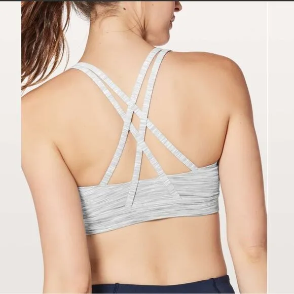 Lululemon Energy Bra Size 4 Gray Medium Support - Image 2