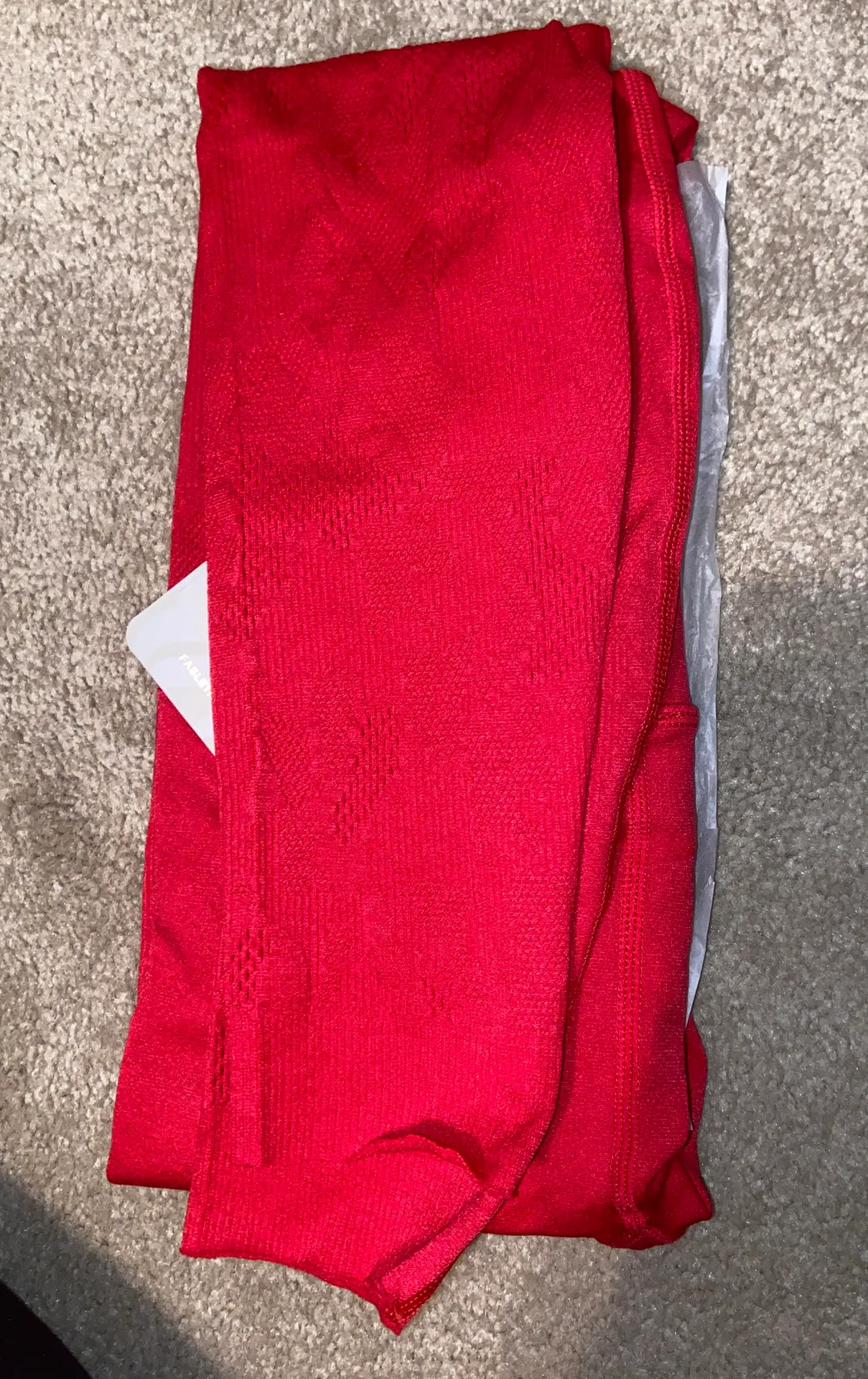 Fabletics Red Sculpt Knit Leggings - Image 2
