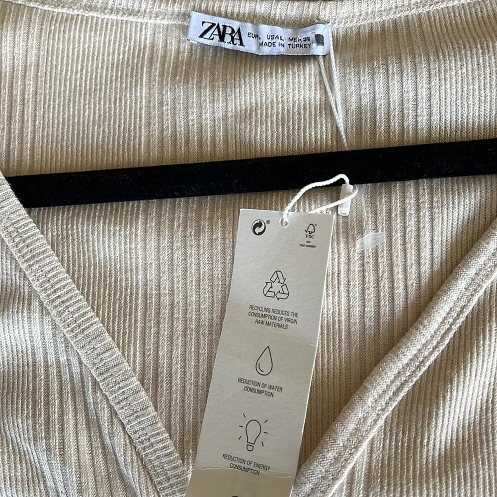 NWT ZARA RIBBED CROP CARDIGAN JACKET BLOGGERS FAV SUPER SOFT LARGE - Image 13