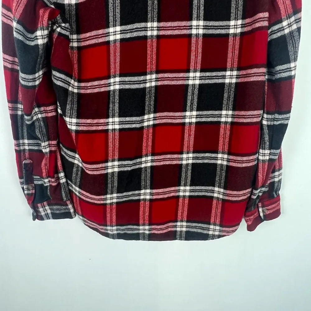 American Eagle Ahh-mazingly Soft Plaid Flannel Buttondown Shirt Classic Medium M - Image 8
