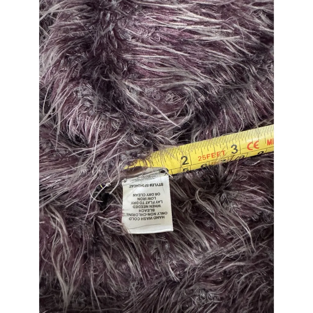 NWOT Search For Sanity Size M Woman Purple Fuzzy Long - Image 5