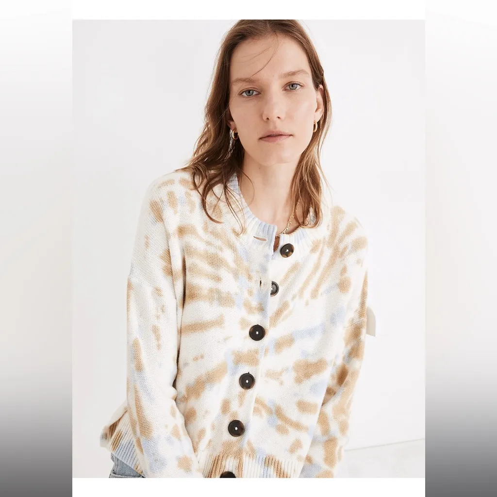 Madewell Tie-Dye Broadway Cardigan Sweater‎ Size XS - Image 2