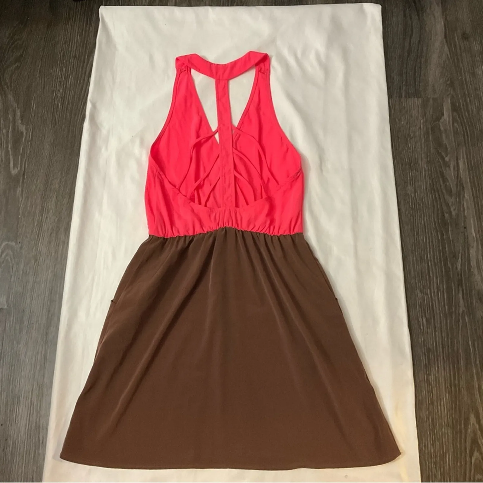 Lulu’s Strappy Open Back Neon Multi-color Dress. No Size Party Festival Boho - Image 3