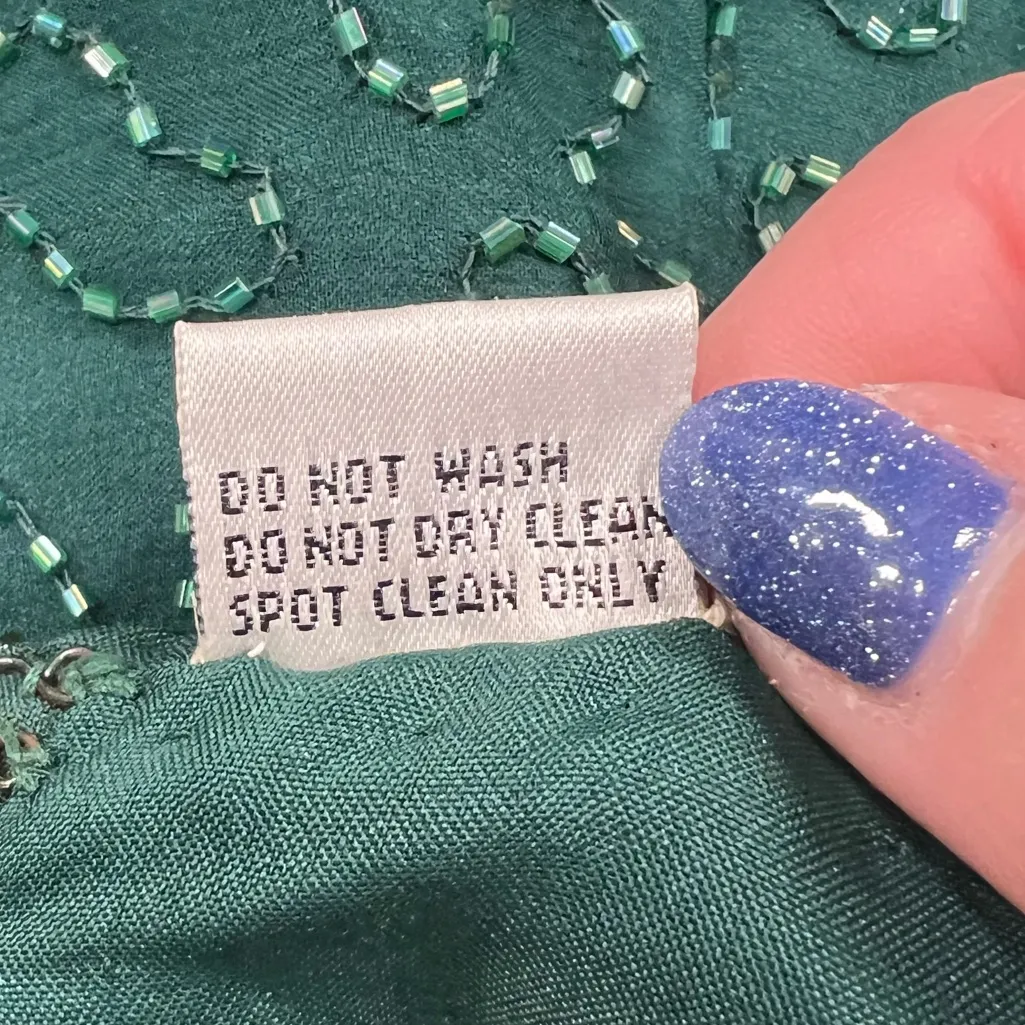 Vintage Beaded Gown M - Image 13