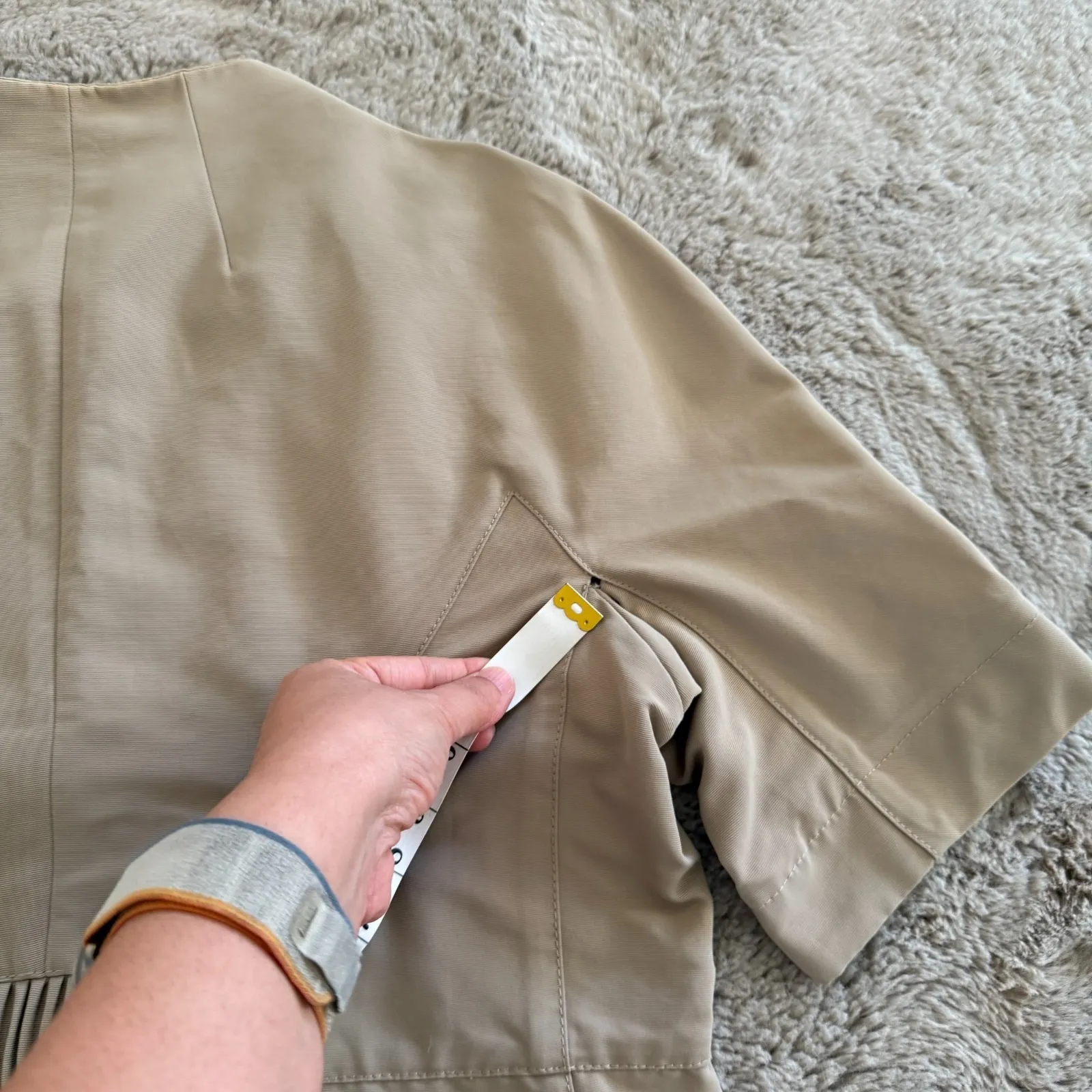 Ann‎ Taylor Loft Tan Brown Blazer Jacket Women Size 12 Formal Stylish Career - Image 6