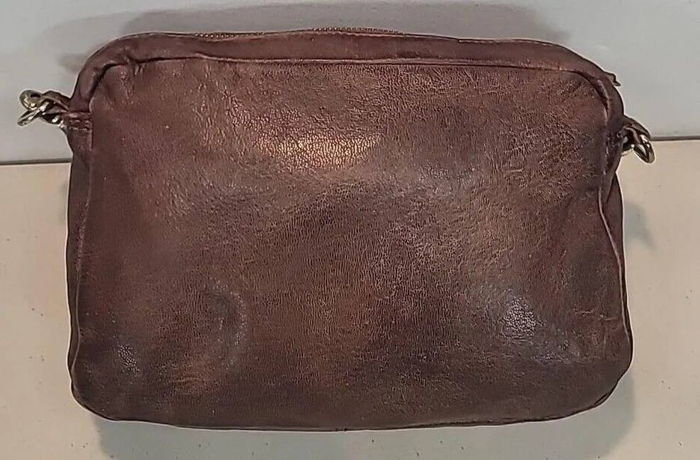 Vintage Koret Brown Leather Crossbody Purse Handbag - Image 2