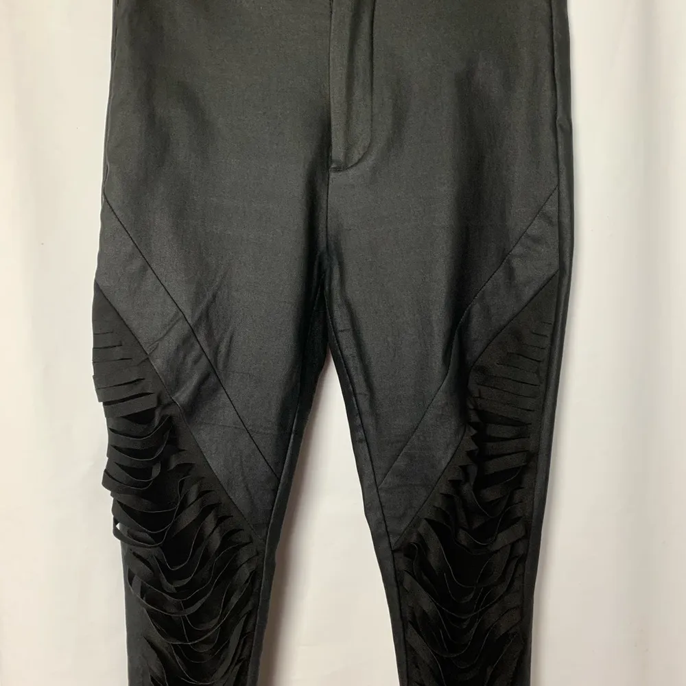 Asilio Kruger Laser Cut High Rise Coated Pants - Image 4