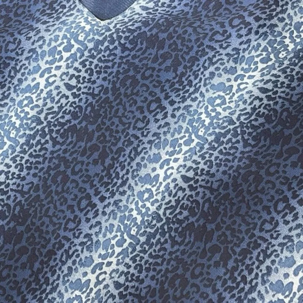 A Wild Thyme Leopard Print Blue Ombre Sheath Dress with Shawl Size 16 - Image 64