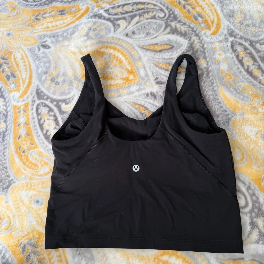 Lululemon black align tank c/d cup size 6 - Image 2