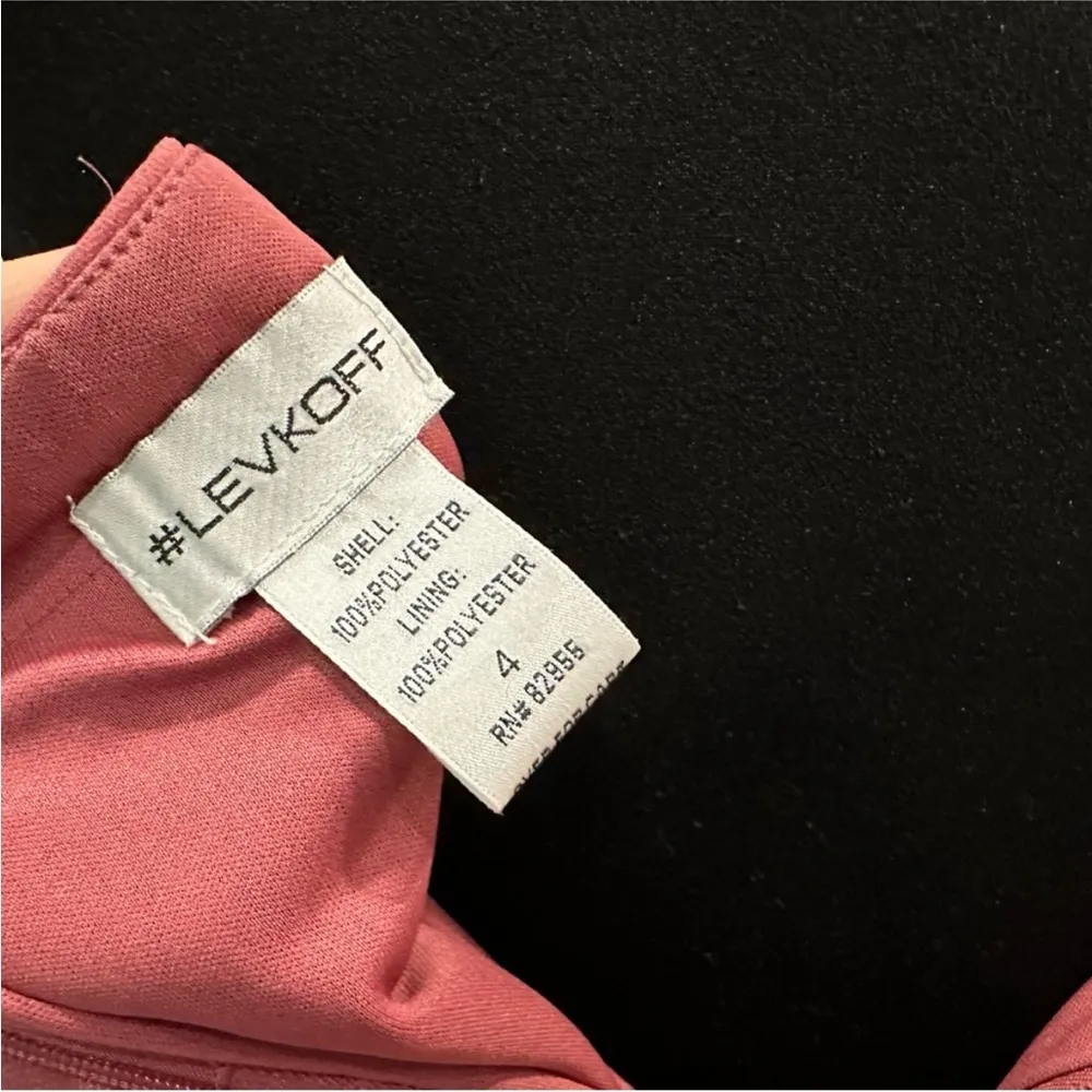 Bill Levkoff Chiffon Off The Shoulder A-line Gown In Rosewood Size 4 - Image 3