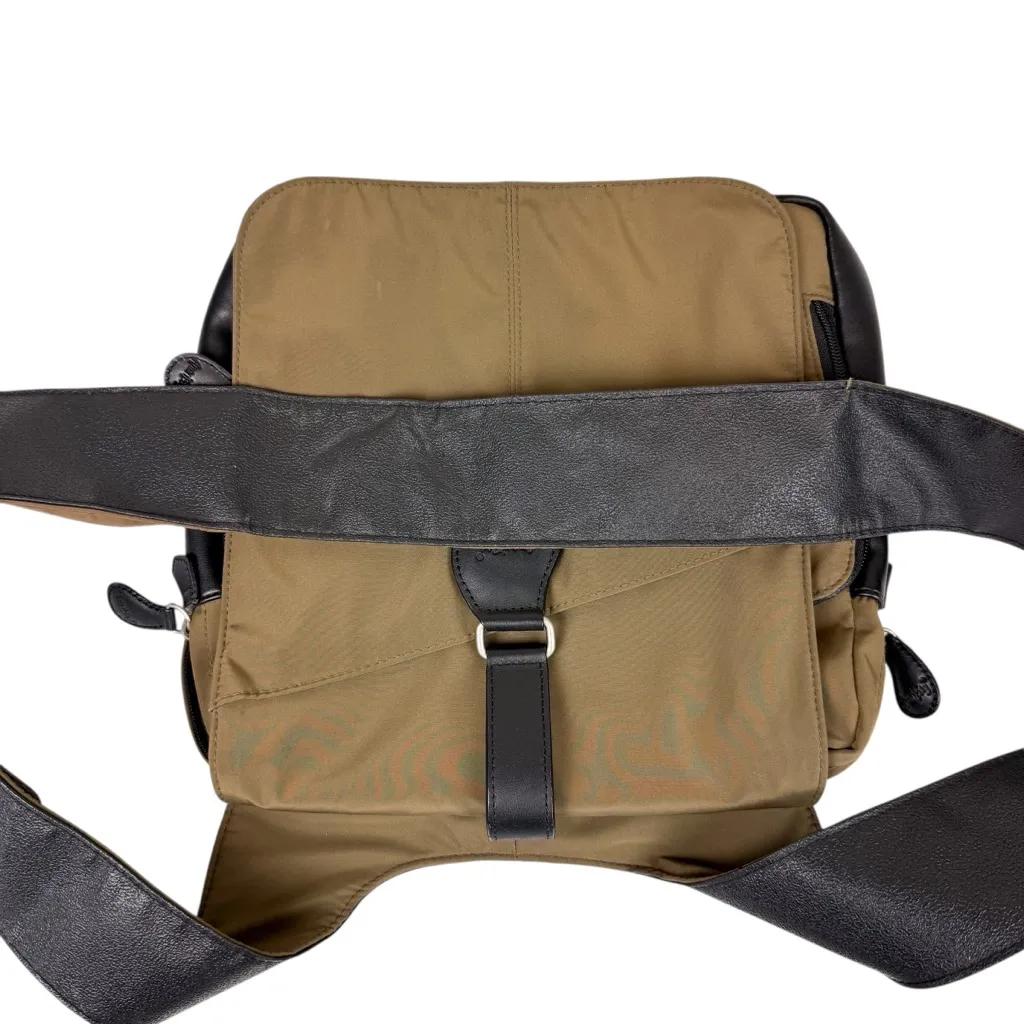 Ameribag New Yorker Messenger Crossbody Travel Bag Taupe Brown Tan - Image 4