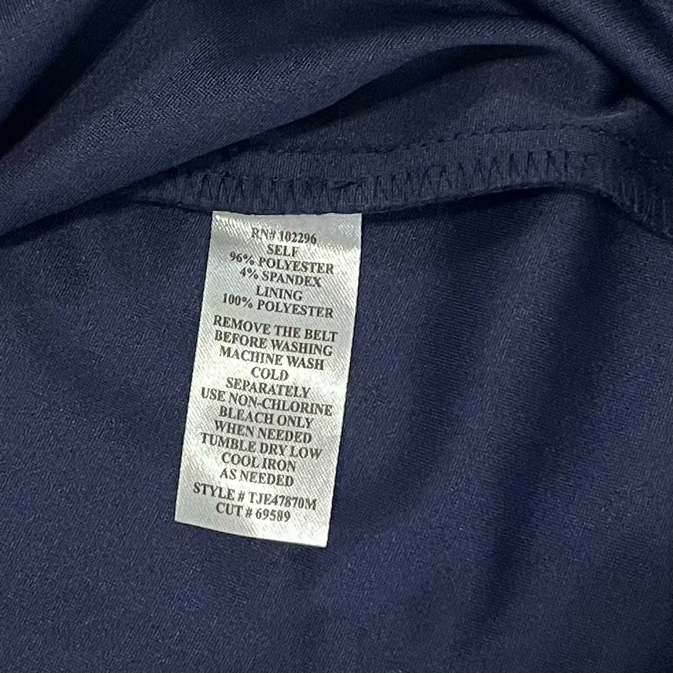 Connected Apparel Women's Dress Sz 6 Blue 3/4 Bell Sleeve Sheath Casual Cocktail - Image 4