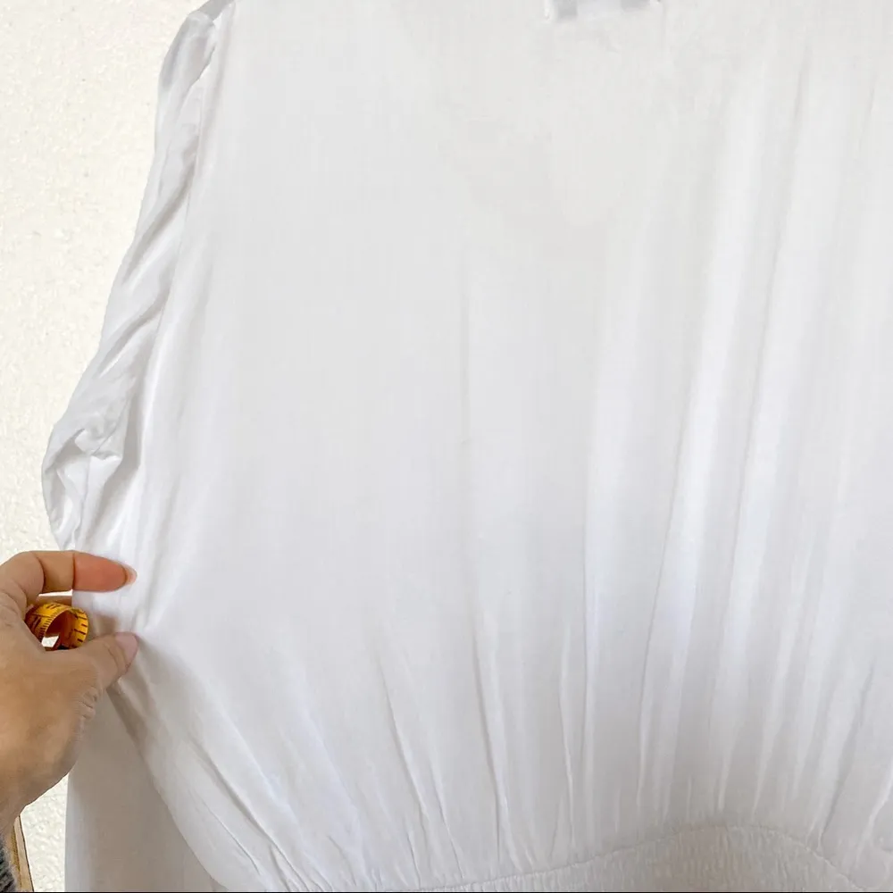 Charlie Holiday White Peasant Mini Dress Size 4 - Image 10