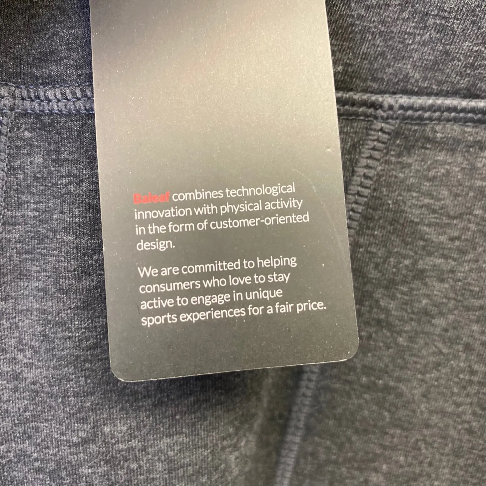 NWT Baleaf Gray Bike Shorts Athleisure Activewear Gym Women's M - Image 4