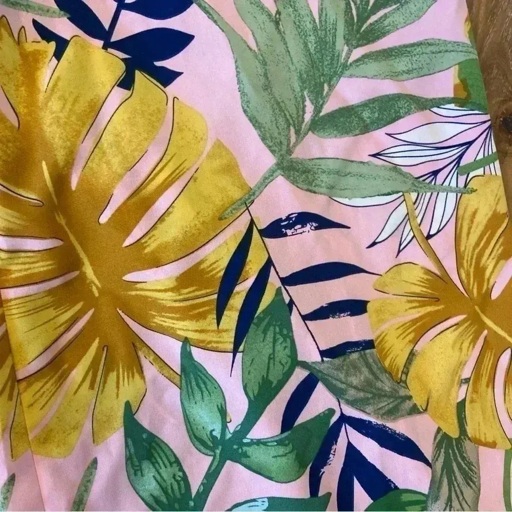 HYFYVE Wide Leg‎ Tropical Print Floral Jumpsuit Size Medium Party Cruise Resort - Image 5