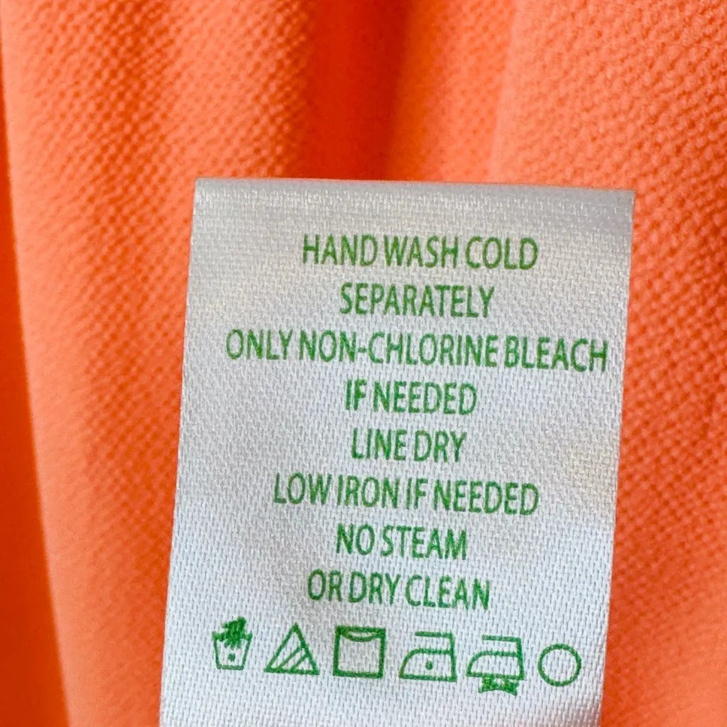 Lilly Pulitzer Jazzy Tangelo Orange Tiered Ruffle Crepe Dress Size XS - Image 12