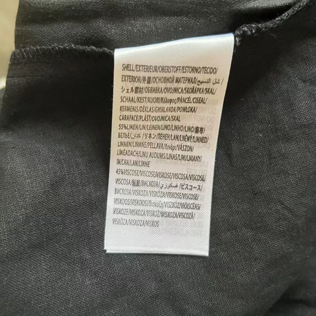 NWOT Farm Rio x Anthropologie One-Shoulder Linen Blend Flower Mini Dress XSP - Image 10