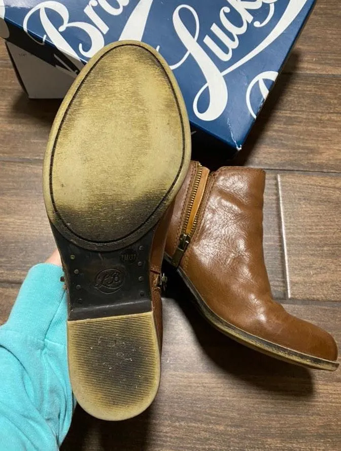 Lucky Brand Brown Booties - Image 3