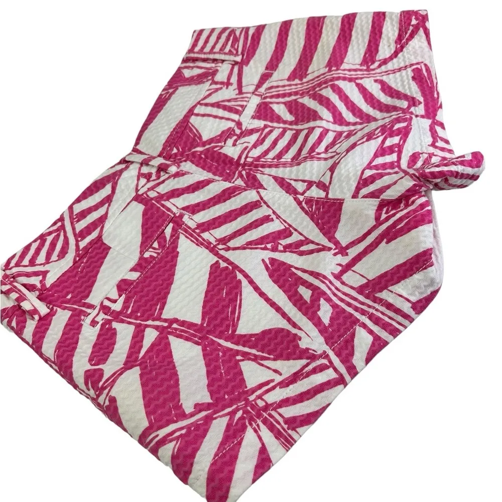Lilly Pulitzer • Walsh Shorts Capri Pink Yacht Sea Pink White Size 2 Small - Image 4