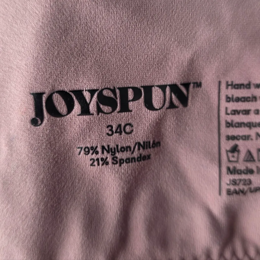 Joyspun Women's Front Close Racerback Push Up Bra Sunset Purple 34C Size undefined - Image 7