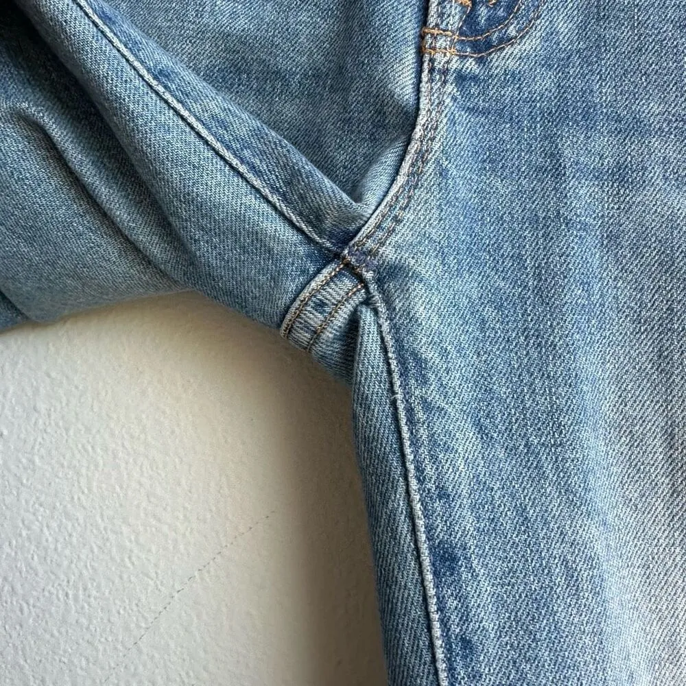 MOTHER SUPERIOR The Insider Crop Step Fray Jeans We Are Castaways Size 25 Patch - Image 5