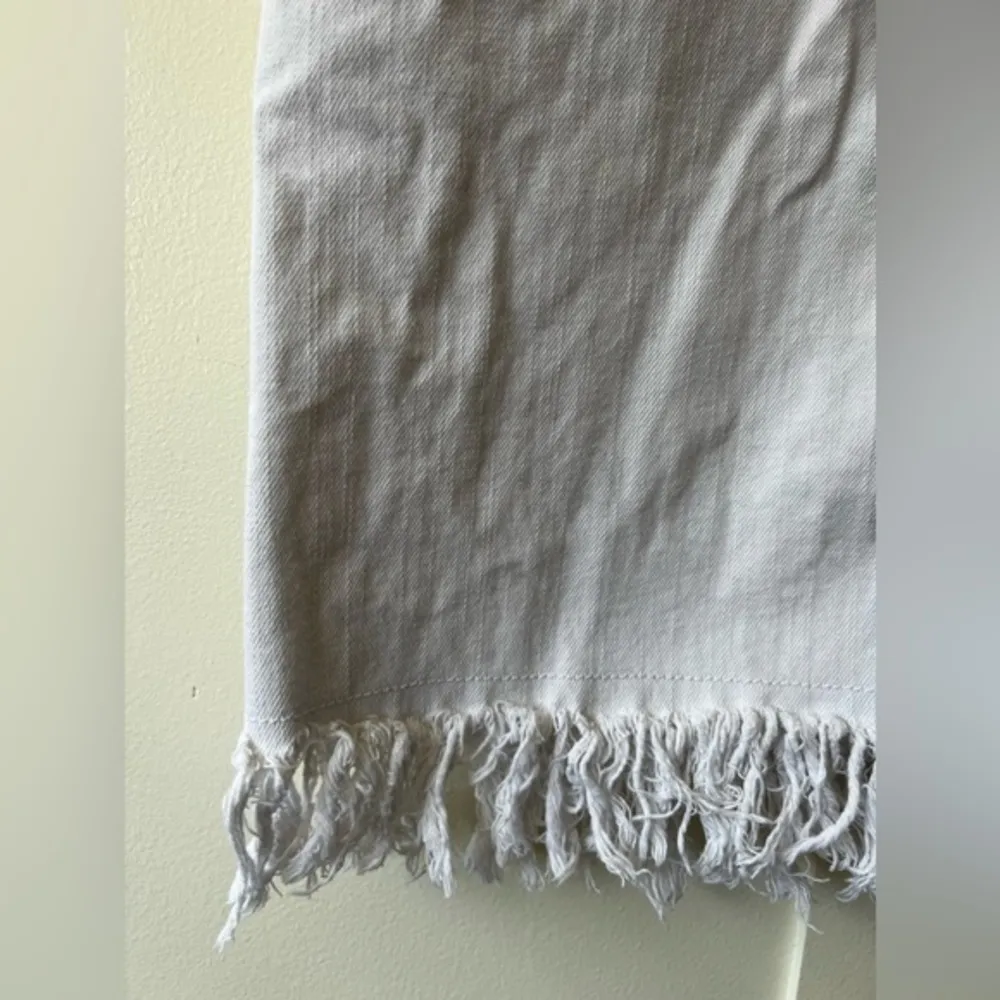 Anthropologie Pilcro & The Letterpress Button White Denim Jean Skirt Sz 0 Petite - Image 5