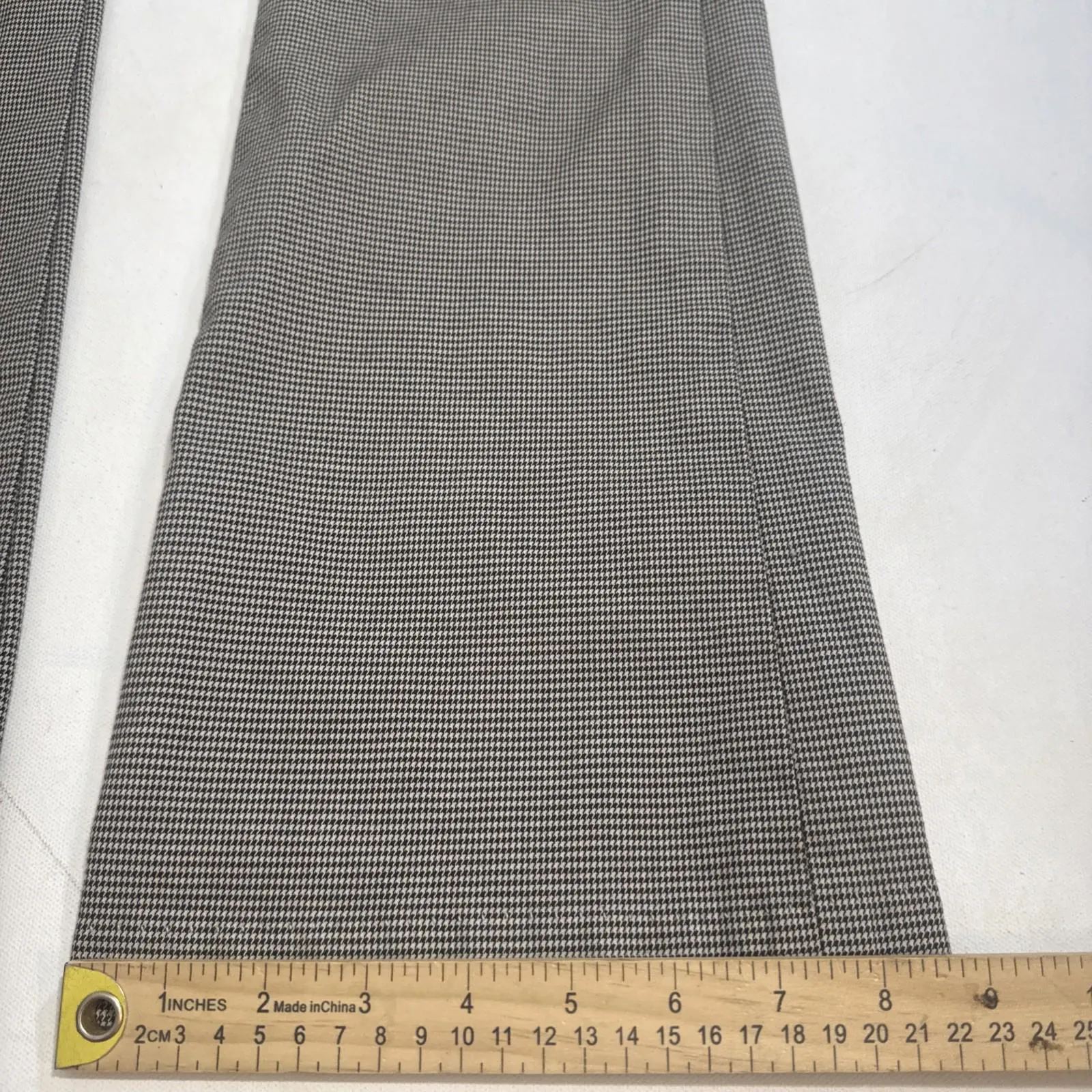 Citizens of Humanity COH Houndstooth Brown Y2K Low Rise Flare Luxury Denim Pants - Image 14