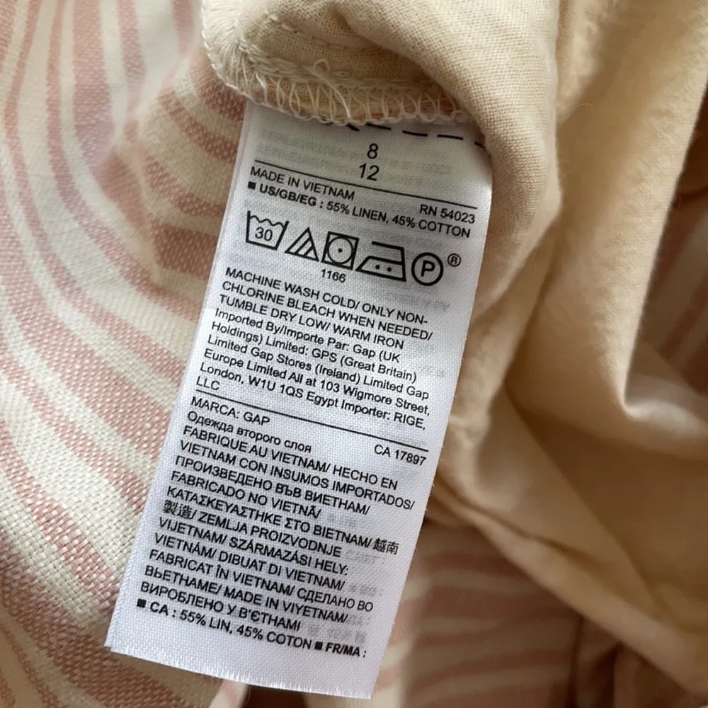 NWT Gap Linen Blend Shorts Sz 8 - Image 4